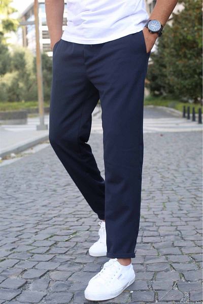 Madmext Navy Blue Basic Jogger nadrág 5486