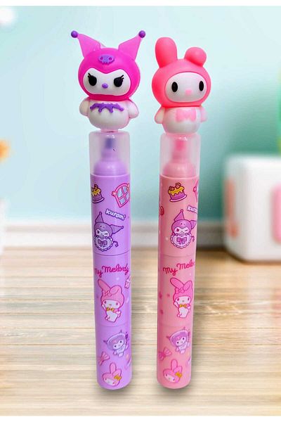 izmir yazici servis Kuromi̇ My Melody Removable and Insertable Highlighter Set 2 Pieces Gift Set