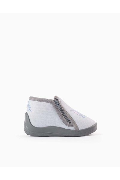 Ziddy SLIPPERS FOR BABY BOYS 'TOM & JERRY', GREY