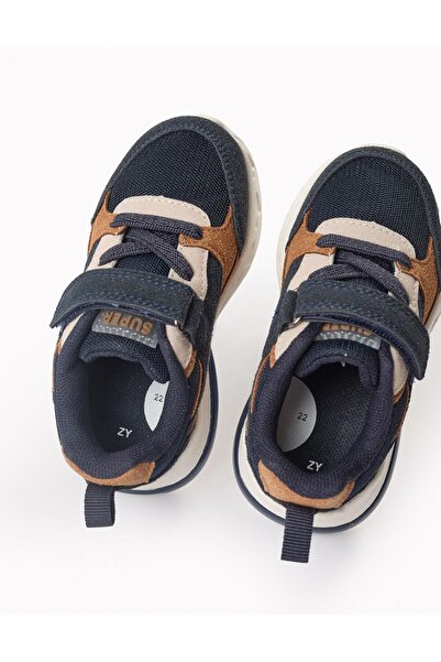 Ziddy LIGHT-UP TRAINERS FOR BABY BOYS 'ZY SUPERLIGHT RUNNER', CAMEL/BLUE