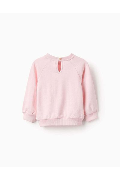Ziddy SWEATSHIRT WITH EMBOSSED PRINT FOR BABY GIRLS, PINK