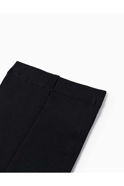 Ziddy 2 PACK OF 40 DEN MICROFIBER TIGHTS FOR GIRLS BLACK