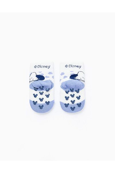 Ziddy NON-SLIP SOCKS FOR GIRLS 'MINNIE', WHITE/BLUE