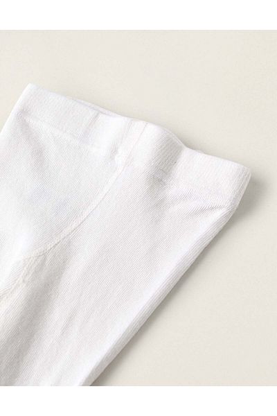 Ziddy KNITTED TIGHTS WITH ANTI-PILLING FOR BABIES WHITE