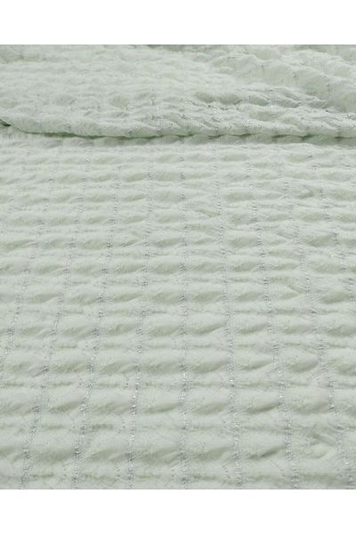 Kumaş Parça Σιαγόνι Glittery Jersey σε Νεροπράσινο χρώμα (Πλάτος 170 cm x Μήκος 190 cm)
