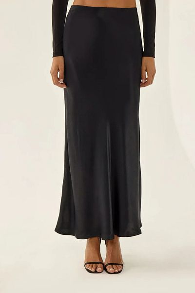 Hiccup Satin Maxi Skirt