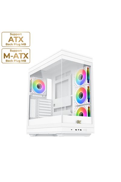 Xigmatek META ARGB ATX Mid Tower Case - White | EN45073