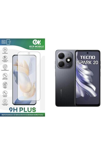 Ecr Mobile Tecno Spark 20 (KJ5) Ekran Koruyucu MAT Parmak İzi Bırakmayan Uyum...