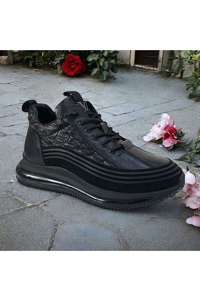 Voyager Ανδρικές Μπότες - Λαστιχένιο δέσιμο, Croco Leather, Air Foam Sole, E053