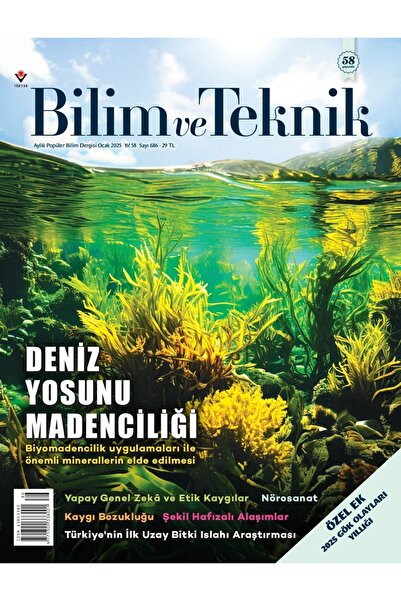 Tübitak Yayınları Bilim ve Teknik Dergi Ocak 2025