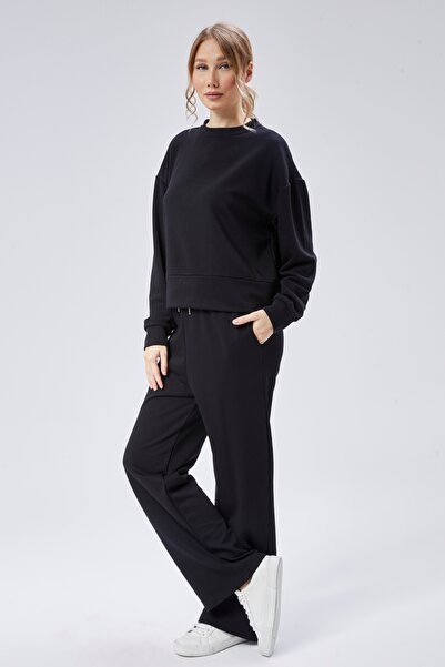 M MOONCOVER Set de bază din 2 piese Mooncover pentru femei – Top cu mânecă lu...