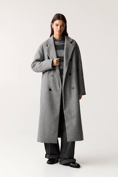 Pull & Bear Long soft touch coat