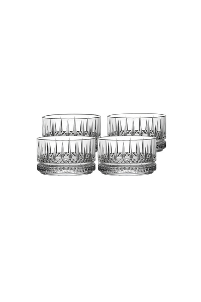 Vadi Bianca Set of 4 Crystal Glass Bowl Snack Bowls 220 ml
