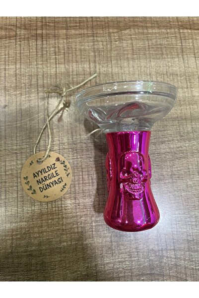 MEGAHED Ayyıldız kuru kafa desenli cam lüle