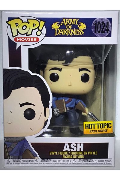 Funko Pop! Movies Army of Darkness - Ash Figure # 1024, Necronomicon Detailed Hot Topic Exclusive