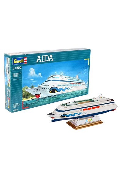REVELL موديل 1:1200 نموذج سفينة عايدة 5805 (طول 16 سم)