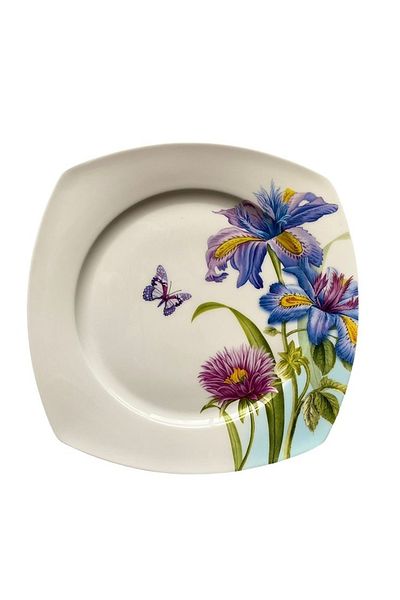 Dania A set of 6-piece porcelain plates with 3D engravings, size 27 cm