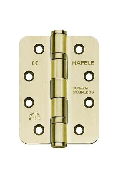 Hafele Yaprak Menteşe F Paslanmaz Çelik Parlak Pirinç102x76x3mm