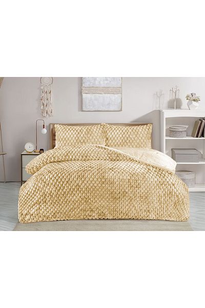 Bikaya Home Winter Tale Double Quilt Set, Rabbit Feather Quilt Set, 195X215 cm