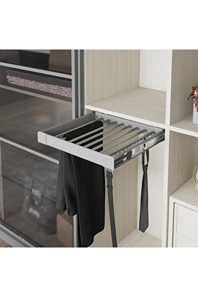 DİZAYNAKS Teleskopik Frenli Pantolonluk,Kemer, Kravat Askılık