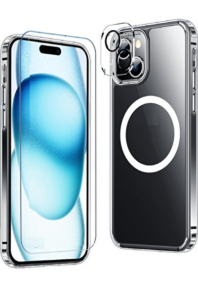 Evax (3'ü 1 ARADA) iPhone 14 Plus Uyumlu 1 MagSafe Kılıf + 1 Ekran Koruyucu +...