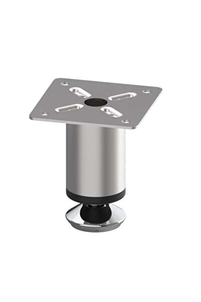 DİZAYNAKS Paslanmaz Çelik İnox Mobilya Dolap Baza Ayağı 7 Cm