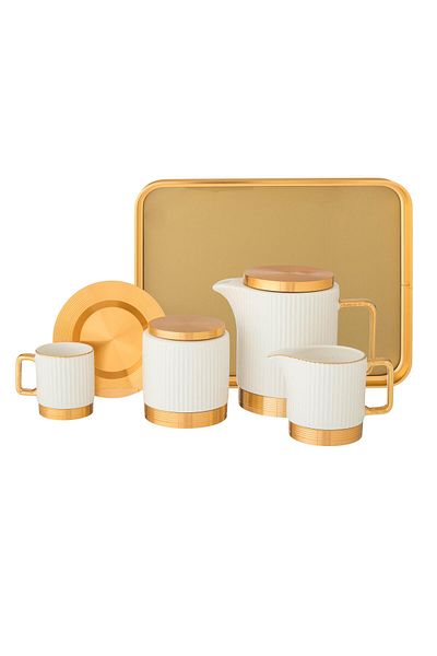 Dania A set of white porcelain Turkish coffee cups, 16 pieces