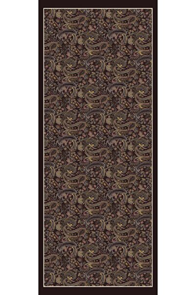 Sultan Soft Pamuk Şal - Etnik Desen - SLT1026-16 - Koyu Mürdüm, Gül Kurusu, Yeşil