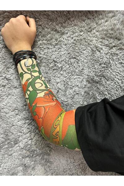 Gölge Store Giyilebilir Desenli Kol Dövmesi 3D Baskılı Tattoo