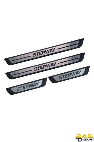 bab dizayn automotive styling Dacia Sandero Stepway  Krom Kapı Eşik Koruması ...