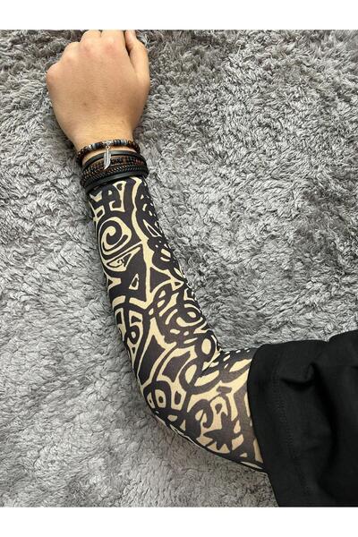 Gölge Store Giyilebilir Desenli Kol Dövmesi 3d Baskılı Tattoo