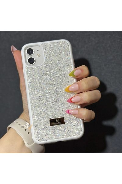 BotCase غطاء هاتف لامع لامع متوافق مع هاتف Iphone 11 Diamond Stone Diamond Sequin Sparkling Glitter Lux