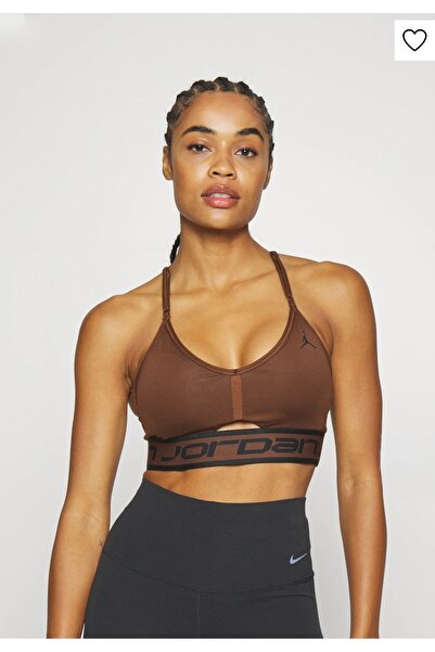 Nike Jordan Indy Women's Light-Support Sports Bra Kahverengi Kadın Sporcu Süt...