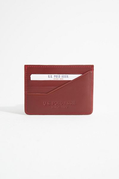 U.S. Polo Assn. U.S. Polo Assn. 8435 - Bordo Genuine Leather Card Holder