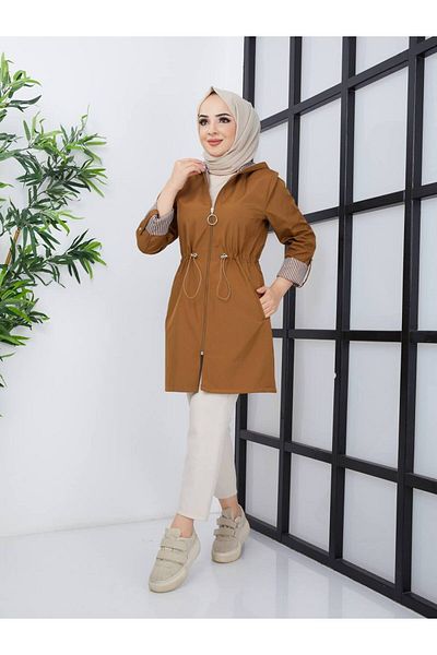 RACE FASHİON Αδιάβροχη ριγέ καμπαρντίνα Bondit 90 cm - RC5010