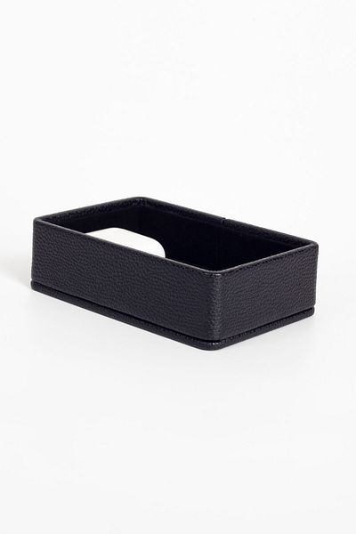 Turgut Office Felix Leather Accessory Box Black