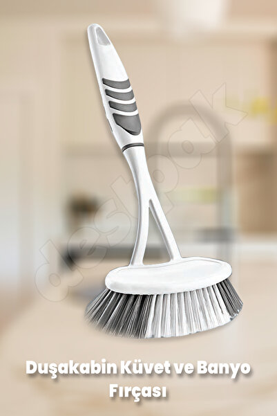 Destpak 3'lü Pratik Fırça Seti - Banyo, Lavabo ve Bulaşık Fırça Seti - Bulaşığa Ayrı Banyoya Ayrı Fırça