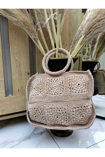 KdrElektronik Плетена чанта Дамска чанта Чанта за рамо Чанта за всеки ден