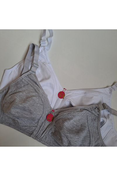 NARIYA Γυναικείο σουτιέν Plus Size Gatherer Wide Mold Βαμβακερό χτενισμένο χωρίς σύρμα Άνετο σουτιέν Mother Bra