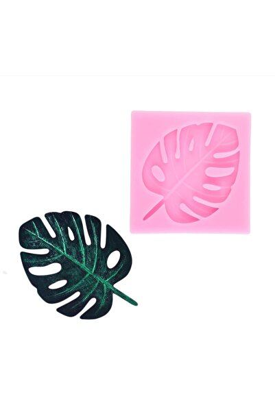 morlalem m 7cm Monstera Yaprak Tropikal Deve Tabanı Çiçek Yaprağı Silikon Kal...