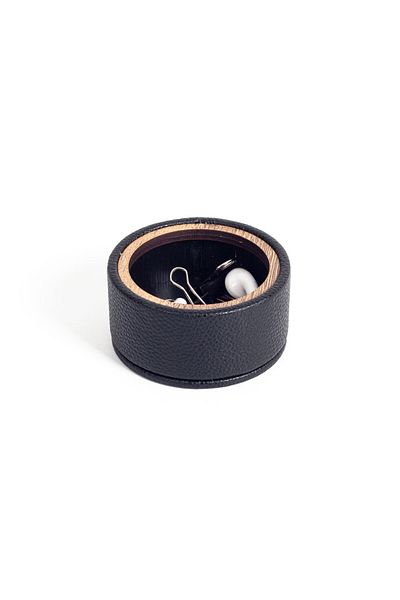 Turgut Office Polo Leather Oval Accessory Box
