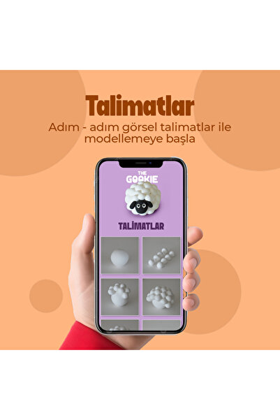 The Gookie Karışık Renkli Zıplayan Ve Hava Ile Kuruyan Oyun Hamuru Kiti, Anahtarlık, Magnet - 24 Adet