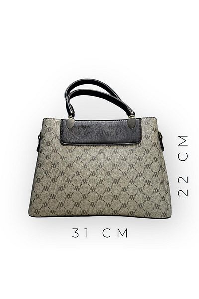 Armine Hand and Arm Bag with Card Holder and Bracelet Gift Faux Leather Shoulder Bag Vs.Blkt.0057
