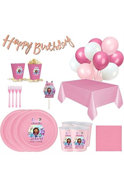 Parti Evreni Gabby Dallhouse Doğum Günü Seti 5 Kişilik