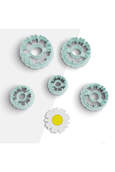 brocutters قالب قطع بوليمر كلاي على شكل ديزي، قالب حلق، قالب زلابية، قالب كوك...