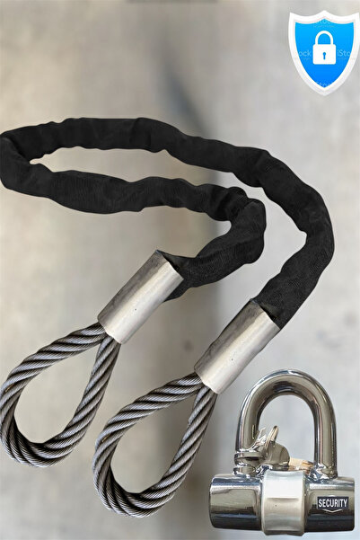 PADRİ motorsiklet 1,5 metre 16 Mm kesilmez Çelik Halat  Bağlama Halatı Motosi...