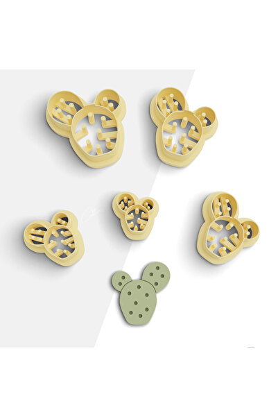 brocutters قالب قطع بوليمر كلاي على شكل صبار، قالب حلق، قالب زلابية، قاطع الط...