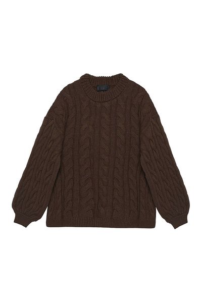 Bengi Clothing Γυναικείο πλεκτό πουλόβερ με μοτίβο πλεκτό με λαιμόκοψη