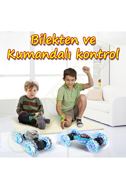 cayenna Uzaktan Kumandalı ve Bilekten Kontrol Şarjlı 2.4G Stunt Araba