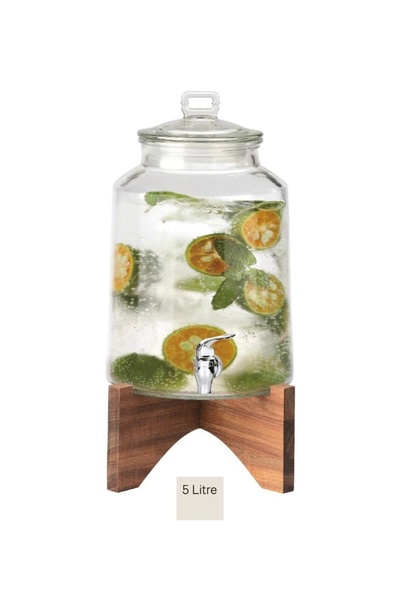 AROW Akasya Standlı Cam 5 Litre Sebil & Şerbetlik